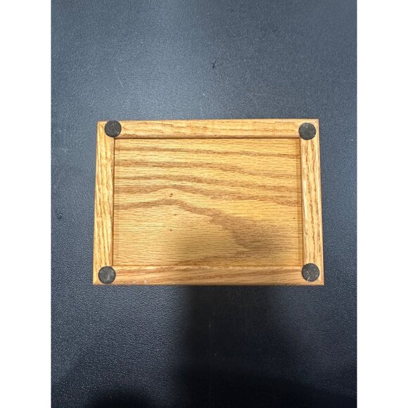 Vintage Wooden Jewelry Trinket BoxThings Worth Keeping , Steve Hanks Baby Teddy - Picture 6 of 8